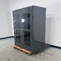 Uline Double Door Glass Cabinet image 0
